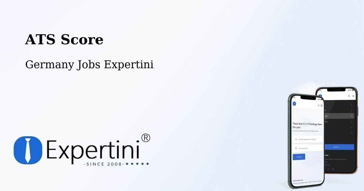 Resume ATS Score & Job Description Match Tool – Bexbach - Germany Jobs Expertini